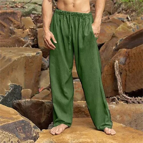 Per uomo Pantaloni di lino Pantaloni Pantaloni estivi Pantaloni da spiaggia A cordoncino Vita elastica Gamba dritta Liscio Comfort Esterno Informale Giornaliero Misto cotone e lino Essenziale
Per uomo Pantaloni di lino Pantaloni Pantaloni estivi Pantaloni da spiaggia A cordoncino Vita elastica Gamba dritta Liscio Comfort Esterno Informale Giornaliero Misto cotone e lino Essenziale