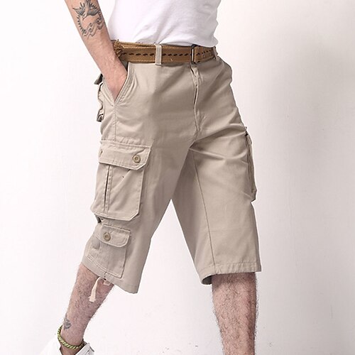 Herre Shorts med lommer Capri bukser Trekking-shorts Poset Multi lomme Vanlig Komfort Calf-længde udendørs Daglig I-byen-tøj Gade Chic og moderne Sort militærgrøn
Herre Shorts med lommer Capri bukser Trekking-shorts Poset Multi lomme Vanlig Komfort Calf-længde udendørs Daglig I-byen-tøj Gade Chic og moderne Sort militærgrøn