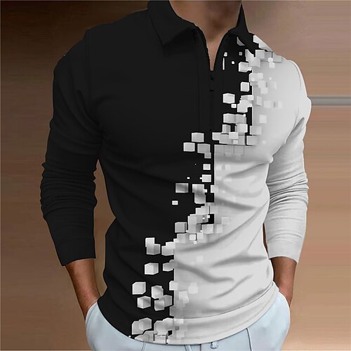 Herre POLO Trøje Golftrøje Zip Polo Blomstret Abstrakt Grafiske tryk Geometri Aftæpning Hvid Grå udendørs Gade Langærmet Lynlås Trykt mønster Tøj Mode Gade Designer Blødt
Herre POLO Trøje Golftrøje Zip Polo Blomstret Abstrakt Grafiske tryk Geometri Aftæpning Hvid Grå udendørs Gade Langærmet Lynlås Trykt mønster Tøj Mode Gade Designer Blødt