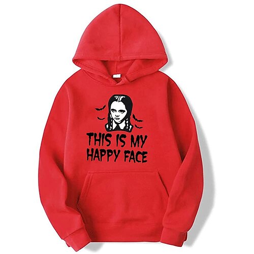 Onsdag Addams Addams familie Dette er mitt glade ansikt Hattetrøje Tegneserie Manga Animé Lomme foran Graphic Hattetrøje Til Herre Dame Unisex Voksne Varmstempling 100% Polyester
Onsdag Addams Addams familie Dette er mitt glade ansikt Hattetrøje Tegneserie Manga Animé Lomme foran Graphic Hattetrøje Til Herre Dame Unisex Voksne Varmstempling 100% Polyester