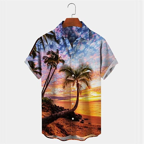 Men's Shirt Summer Hawaiian Shirt Graphic Prints Palm Tree Sunset Turndown Purple Outdoor Street Short Sleeves Button-Down Print Clothing Apparel Tropical Fashion Hawaiian Designer
Men's Shirt Summer Hawaiian Shirt Graphic Prints Palm Tree Sunset Turndown Purple Outdoor Street Short Sleeves Button-Down Print Clothing Apparel Tropical Fashion Hawaiian Designer