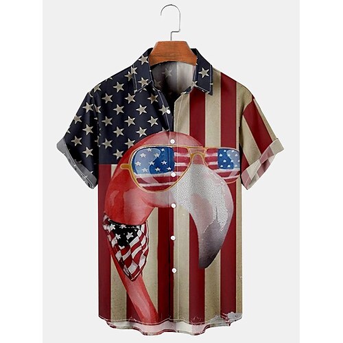 Men'sShirtSummerHawaiianShirt Flamingo National Flag GraphicPrintsTurndownOutdoorStreetShortSleevesButton-DownPrintClothingApparelTropicalFashionDesignerHawaiian
Men'sShirtSummerHawaiianShirt Flamingo National Flag GraphicPrintsTurndownOutdoorStreetShortSleevesButton-DownPrintClothingApparelTropicalFashionDesignerHawaiian