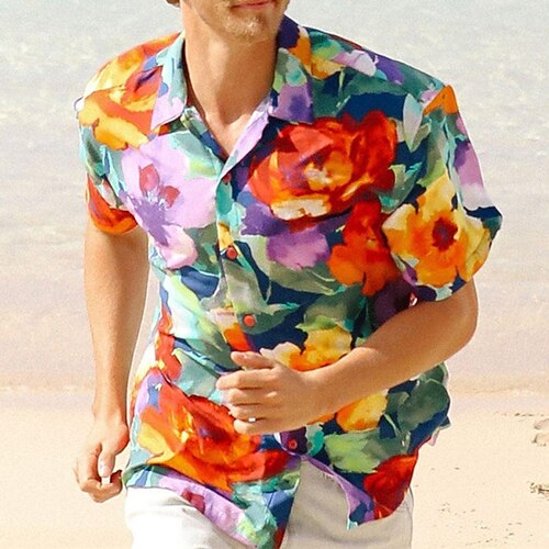 Men's Shirt Summer Hawaiian Shirt Floral Graphic Prints Turndown Green Casual Holiday Short Sleeve Button-Down Print Clothing Apparel Tropical Fashion Hawaiian Soft
Men's Shirt Summer Hawaiian Shirt Floral Graphic Prints Turndown Green Casual Holiday Short Sleeve Button-Down Print Clothing Apparel Tropical Fashion Hawaiian Soft