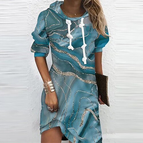 Women's Casual Dress Hoodie Dress Shift Dress Mini Dress Blue Long Sleeve Ombre Print Winter Fall Spring Hooded Fashion Daily 2022 S M L XL XXL 3XL
Women's Casual Dress Hoodie Dress Shift Dress Mini Dress Blue Long Sleeve Ombre Print Winter Fall Spring Hooded Fashion Daily 2022 S M L XL XXL 3XL