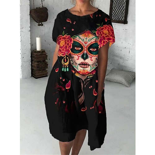 Women's Casual Dress T Shirt Dress Tee Dress Shift Dress Midi Dress Black White Pink Half Sleeve Skull Pocket Winter Fall Spring Crew Neck Fashion Daily Loose Fit 2023 S M L XL XXL 3XL
Women's Casual Dress T Shirt Dress Tee Dress Shift Dress Midi Dress Black White Pink Half Sleeve Skull Pocket Winter Fall Spring Crew Neck Fashion Daily Loose Fit 2023 S M L XL XXL 3XL