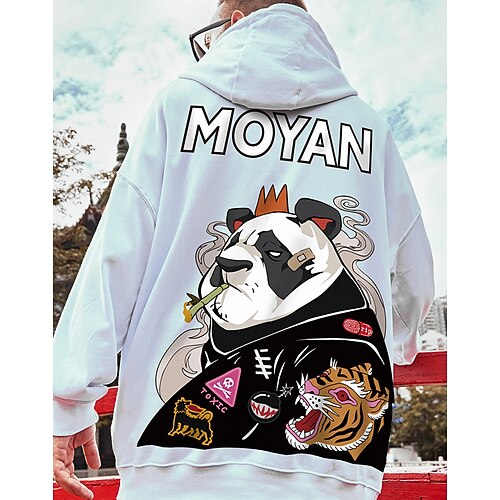 Inspired by Animal Tiger Panda letter Hoodie Cartoon Manga Anime Front Pocket Graphic Hoodie For Men's Women's Unisex Adults' Hot Stamping 100% Polyester
Inspired by Animal Tiger Panda letter Hoodie Cartoon Manga Anime Front Pocket Graphic Hoodie For Men's Women's Unisex Adults' Hot Stamping 100% Polyester