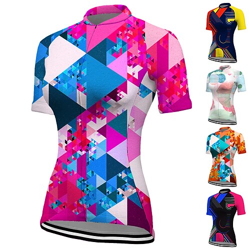 21Grams Per donna Maglia da ciclismo Manica corta Bicicletta Superiore con 3 tasche posteriori Ciclismo da montagna Cicismo su strada Traspirante Traspirazione umidità Asciugatura rapida Strisce
21Grams Per donna Maglia da ciclismo Manica corta Bicicletta Superiore con 3 tasche posteriori Ciclismo da montagna Cicismo su strada Traspirante Traspirazione umidità Asciugatura rapida Strisce