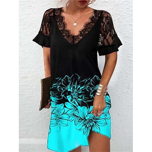 Per donna Vestito casual Vestito a trapezio Abito stampato Floreale Pizzo Stampa A V Mini abito Di tendenza Esterno Giornaliero Manica corta Morbido Nero Bianco Rosa Primavera Estate S M L XL XXL
Per donna Vestito casual Vestito a trapezio Abito stampato Floreale Pizzo Stampa A V Mini abito Di tendenza Esterno Giornaliero Manica corta Morbido Nero Bianco Rosa Primavera Estate S M L XL XXL