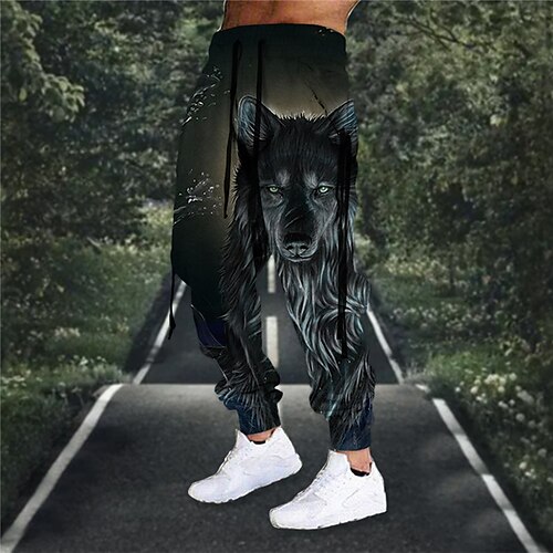 Herre Joggebukser Jogger Bukser Snorer Elastisk midje 3D-utskrift Dyr Ulv Grafiske trykk Komfort Sport & Utendørs Avslappet Daglig Bomullsblanding Gatemote Designer Blå Brun Mikroelastisk
Herre Joggebukser Jogger Bukser Snorer Elastisk midje 3D-utskrift Dyr Ulv Grafiske trykk Komfort Sport & Utendørs Avslappet Daglig Bomullsblanding Gatemote Designer Blå Brun Mikroelastisk