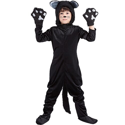 Kat Maskerade Voksne Drenge Cosplay Jul Karneval Maskerade Festival / ferie Plys Stof Sort Let Karneval Kostume Ensfarvet
Kat Maskerade Voksne Drenge Cosplay Jul Karneval Maskerade Festival / ferie Plys Stof Sort Let Karneval Kostume Ensfarvet