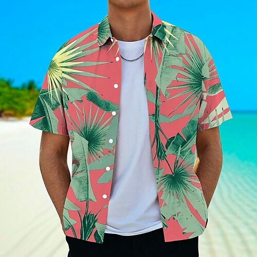 Men's Shirt Summer Hawaiian Shirt Graphic Prints Leaves Turndown Red Purple Street Casual Short Sleeves Button-Down Print Clothing Apparel Tropical Fashion Hawaiian Designer
Men's Shirt Summer Hawaiian Shirt Graphic Prints Leaves Turndown Red Purple Street Casual Short Sleeves Button-Down Print Clothing Apparel Tropical Fashion Hawaiian Designer