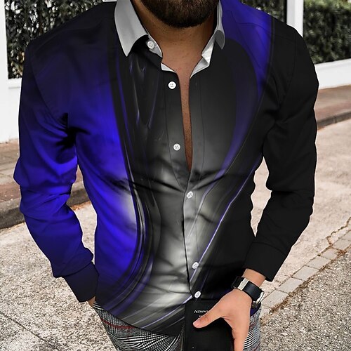 Men's Shirt Gradient Graphic Prints Flame Turndown Black Blue Green Outdoor Street Long Sleeve Button-Down Print Clothing Apparel Fashion Designer Casual Soft
Men's Shirt Gradient Graphic Prints Flame Turndown Black Blue Green Outdoor Street Long Sleeve Button-Down Print Clothing Apparel Fashion Designer Casual Soft