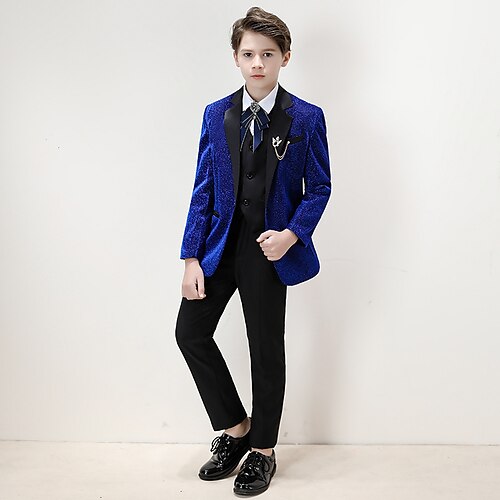 Bryllup 3 ( Jakke Vest Bukser Butterfly ) Børn drenge ringbærerdragter Langt Ærme Polyester Solidfarvet 3-17 år
Bryllup 3 ( Jakke Vest Bukser Butterfly ) Børn drenge ringbærerdragter Langt Ærme Polyester Solidfarvet 3-17 år