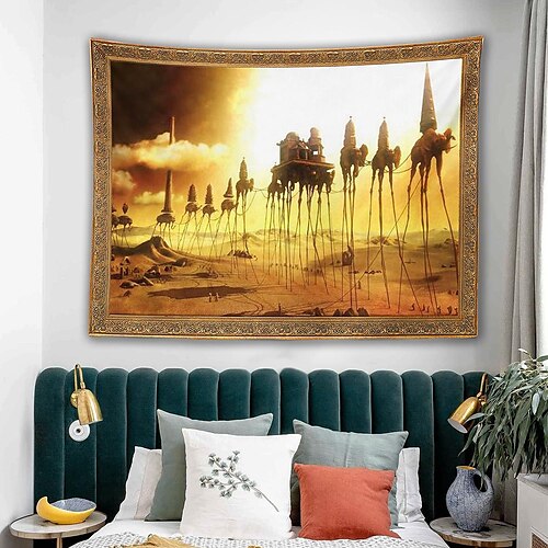Salvador Dali Surrealismus abstrakter Wandteppich, Kunstdekor, Decke, Vorhang, zum Aufhängen, Zuhause, Schlafzimmer, Wohnzimmer, Dekoration
Salvador Dali Surrealismus abstrakter Wandteppich, Kunstdekor, Decke, Vorhang, zum Aufhängen, Zuhause, Schlafzimmer, Wohnzimmer, Dekoration