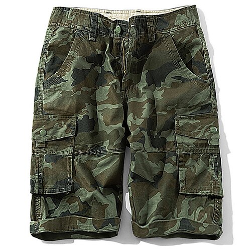 Men's Cargo Shorts Shorts Straight Leg 6 Pocket Camouflage Comfort Knee Length Outdoor Daily Going out 100% Cotton Streetwear Chic Modern Army Green Khaki
Men's Cargo Shorts Shorts Straight Leg 6 Pocket Camouflage Comfort Knee Length Outdoor Daily Going out 100% Cotton Streetwear Chic Modern Army Green Khaki