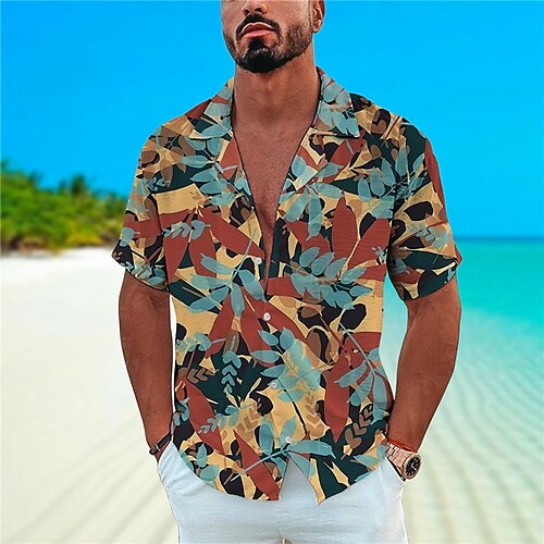 Men's Shirt Summer Hawaiian Shirt Graphic Prints Leaves Turndown Red Gray Casual Holiday Short Sleeve Button-Down Print Clothing Apparel Tropical Fashion Hawaiian Soft
Men's Shirt Summer Hawaiian Shirt Graphic Prints Leaves Turndown Red Gray Casual Holiday Short Sleeve Button-Down Print Clothing Apparel Tropical Fashion Hawaiian Soft