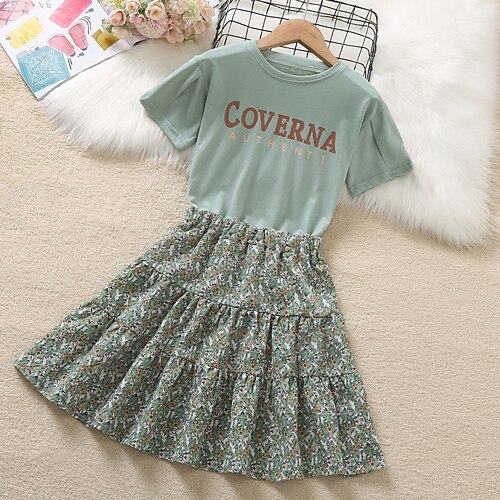 2 pezzi Bambino Da ragazza Giornata universale dell'infanzia Floreale Collage Abiti eleganti Impostato Manica corta stile sveglio Scuola 7-13 anni Estate Verde chiaro Beige
2 pezzi Bambino Da ragazza Giornata universale dell'infanzia Floreale Collage Abiti eleganti Impostato Manica corta stile sveglio Scuola 7-13 anni Estate Verde chiaro Beige