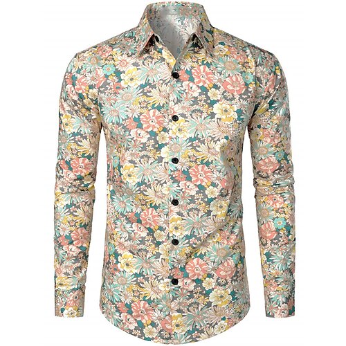 Men's Shirt Summer Hawaiian Shirt Floral Graphic Prints Turndown Black Navy Blue Green Beige Outdoor Casual Long Sleeve Button-Down Print Clothing Apparel Sports Fashion Streetwear Designer
Men's Shirt Summer Hawaiian Shirt Floral Graphic Prints Turndown Black Navy Blue Green Beige Outdoor Casual Long Sleeve Button-Down Print Clothing Apparel Sports Fashion Streetwear Designer