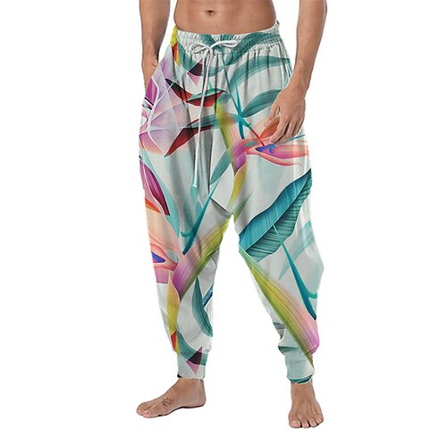 Herre Jogger Bukser Strandbukser Baggy haremsbukser Snorer Elastisk midje Slipp skrittet Planter Grafiske trykk Komfort Myk Avslappet Daglig Ferie Bohem Designer Blå Lilla Mikroelastisk
Herre Jogger Bukser Strandbukser Baggy haremsbukser Snorer Elastisk midje Slipp skrittet Planter Grafiske trykk Komfort Myk Avslappet Daglig Ferie Bohem Designer Blå Lilla Mikroelastisk