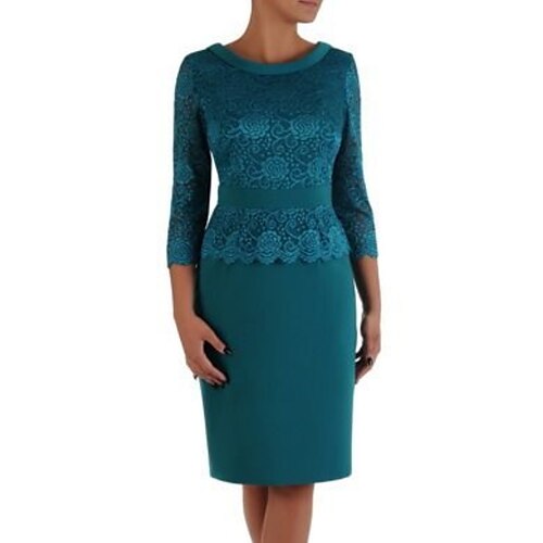 A tubino Abito da cerimonia per signora minimalista Elegante Girocollo Al ginocchio Di pizzo Chiffon elasticizzato Manica a 3/4 con Tinta unita 2023
A tubino Abito da cerimonia per signora minimalista Elegante Girocollo Al ginocchio Di pizzo Chiffon elasticizzato Manica a 3/4 con Tinta unita 2023