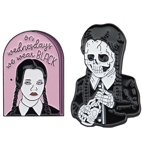 onsdag Addams Addams familie onsdag Pins Badges Knapper Dame Film Cosplay Cosplay Sort Lyserød Tilbehørssæt Maskerade
onsdag Addams Addams familie onsdag Pins Badges Knapper Dame Film Cosplay Cosplay Sort Lyserød Tilbehørssæt Maskerade