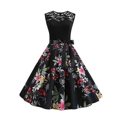 Dame Retro Rød 1950-tallet Blonde kjole Midikjole Fest utendørs Blonde Trykt mønster Blomstret Crew-hals Ermeløs Normal Sommer Vår 2023 Svart S M L XL
Dame Retro Rød 1950-tallet Blonde kjole Midikjole Fest utendørs Blonde Trykt mønster Blomstret Crew-hals Ermeløs Normal Sommer Vår 2023 Svart S M L XL