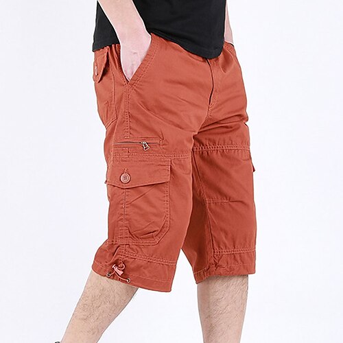 Men's Cargo Shorts Shorts Hiking Shorts Elastic Waist Multi Pocket Plain Comfort Wearable Casual Daily Going out Cotton Blend Sports Stylish ArmyGreen Black
Men's Cargo Shorts Shorts Hiking Shorts Elastic Waist Multi Pocket Plain Comfort Wearable Casual Daily Going out Cotton Blend Sports Stylish ArmyGreen Black