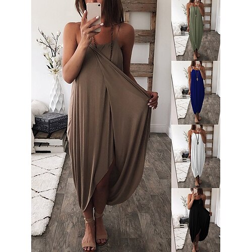 Per donna Abito lungo Abito lungo Abito casual Vestito a trapezio Abito con bretelline Tinta unica Di tendenza Informale Giornaliero Per uscire Spiaggia Spacco Senza maniche Con bretelline Vestito
Per donna Abito lungo Abito lungo Abito casual Vestito a trapezio Abito con bretelline Tinta unica Di tendenza Informale Giornaliero Per uscire Spiaggia Spacco Senza maniche Con bretelline Vestito