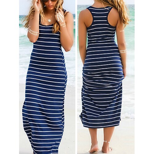 Per donna Abito lungo Abito lungo Abito casual Prendisole Abito estivo A strisce Informale Esterno Giornaliero Da mare Stampa Senza maniche Stondata Vestito Taglia piccola Nero Blu reale Grigio
Per donna Abito lungo Abito lungo Abito casual Prendisole Abito estivo A strisce Informale Esterno Giornaliero Da mare Stampa Senza maniche Stondata Vestito Taglia piccola Nero Blu reale Grigio