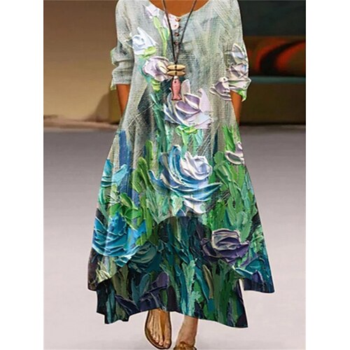 Per donna Abito lungo Abito lungo Abito casual Vestito svasato Abito smock Pop art Fiore decorativo Informale Romantico Giornaliero Da mare Per uscire Asimmetrico Largo Manica a 3/4 A V Vestito
Per donna Abito lungo Abito lungo Abito casual Vestito svasato Abito smock Pop art Fiore decorativo Informale Romantico Giornaliero Da mare Per uscire Asimmetrico Largo Manica a 3/4 A V Vestito