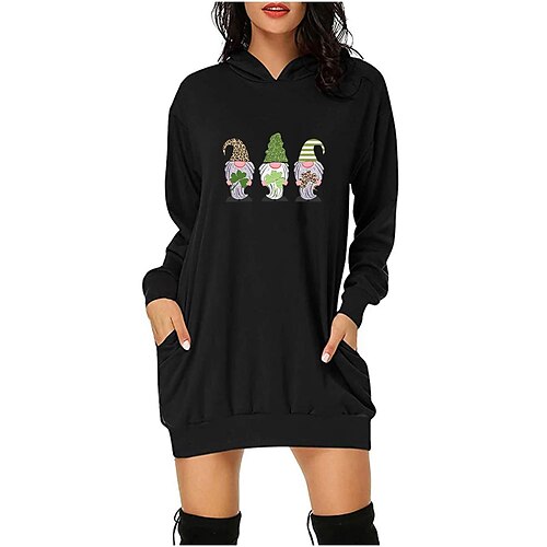 St. Patrick's Day kløver irsk Hattetrøje Lomme foran Hattetrøje Til Dame Voksne 3D-utskrift 100% Polyester Fritid / hverdag
St. Patrick's Day kløver irsk Hattetrøje Lomme foran Hattetrøje Til Dame Voksne 3D-utskrift 100% Polyester Fritid / hverdag