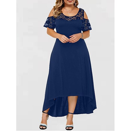 Per donna Plus Size Vestito da festa Abito di pizzo Abito linea A Tinta unica Abito lungo Abito lungo Manica corta Pizzo Girocollo Moderno Feste Nero Rosso Primavera Estate XL XXL 3XL 4XL 5XL
Per donna Plus Size Vestito da festa Abito di pizzo Abito linea A Tinta unica Abito lungo Abito lungo Manica corta Pizzo Girocollo Moderno Feste Nero Rosso Primavera Estate XL XXL 3XL 4XL 5XL