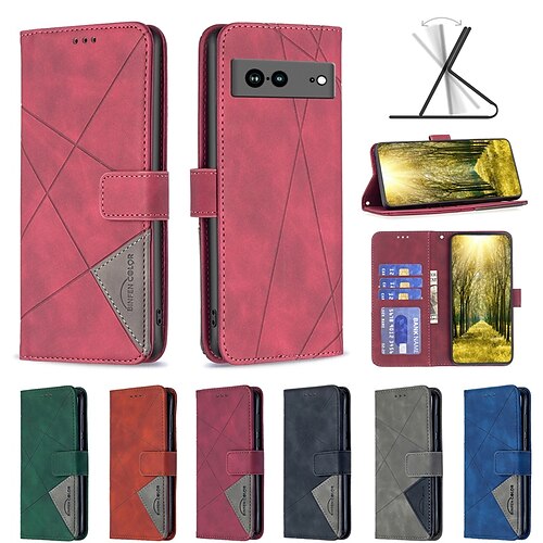 telefon Etui Til Google Tegnebogskortetui Pixel 7 Pro Pixel 6 Slots til kortholder Magnetisk flip Støtteben Ensfarvet Geometrisk mønster TPU PU Læder
telefon Etui Til Google Tegnebogskortetui Pixel 7 Pro Pixel 6 Slots til kortholder Magnetisk flip Støtteben Ensfarvet Geometrisk mønster TPU PU Læder