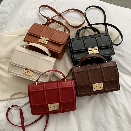 Dame Crossbody-veske Pung Mobilveske PU lær Kontor Daglig Vanntett Pustende Lettvekt Helfarge Kaffe farge Svart Hvit
Dame Crossbody-veske Pung Mobilveske PU lær Kontor Daglig Vanntett Pustende Lettvekt Helfarge Kaffe farge Svart Hvit