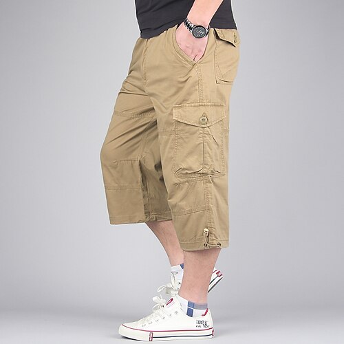 Men's Cargo Shorts Shorts Hiking Shorts Leg Drawstring Multi Pocket Plain Comfort Wearable Casual Daily Going out Cotton Blend Sports Stylish Black Khaki
Men's Cargo Shorts Shorts Hiking Shorts Leg Drawstring Multi Pocket Plain Comfort Wearable Casual Daily Going out Cotton Blend Sports Stylish Black Khaki
