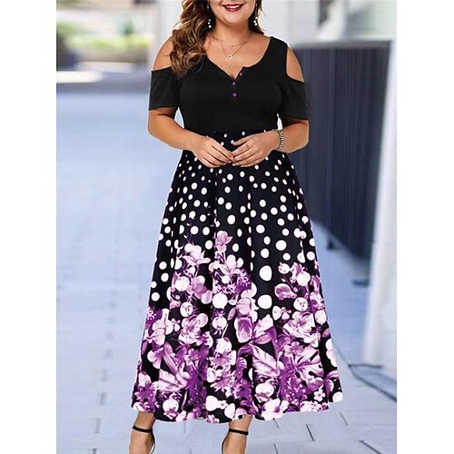 Per donna Plus Size Abito casual Vestito nero Abito linea A Floreale A pois Abito lungo Abito lungo Manica corta Tagliato Stampa A V Di tendenza Giornaliero Nero Primavera Estate L XL XXL 3XL 4XL
Per donna Plus Size Abito casual Vestito nero Abito linea A Floreale A pois Abito lungo Abito lungo Manica corta Tagliato Stampa A V Di tendenza Giornaliero Nero Primavera Estate L XL XXL 3XL 4XL