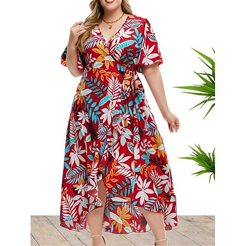Per donna Plus Size Abito casual Vestito svasato Abito a fascia Pop art Abito lungo Abito lungo Manica corta Lacci Stampa A V Di tendenza Da mare Rosso Primavera Estate XL XXL 3XL 4XL 5XL
Per donna Plus Size Abito casual Vestito svasato Abito a fascia Pop art Abito lungo Abito lungo Manica corta Lacci Stampa A V Di tendenza Da mare Rosso Primavera Estate XL XXL 3XL 4XL 5XL