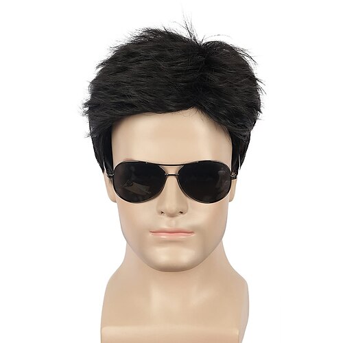 Parrucca nera corta da uomo cosplay costume di Halloween parrucca per capelli parrucche resistenti al calore
Parrucca nera corta da uomo cosplay costume di Halloween parrucca per capelli parrucche resistenti al calore