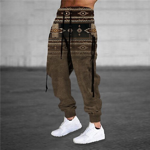 Herre Joggebukser Jogger Bukser Snorer Elastisk midje 3D-utskrift Grafiske trykk Rombe Komfort Sport & Utendørs Avslappet Daglig Bomullsblanding Gatemote Designer Blå Brun Mikroelastisk
Herre Joggebukser Jogger Bukser Snorer Elastisk midje 3D-utskrift Grafiske trykk Rombe Komfort Sport & Utendørs Avslappet Daglig Bomullsblanding Gatemote Designer Blå Brun Mikroelastisk