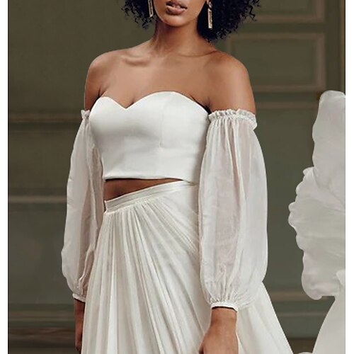 Sala Informale Abiti da sposa Separa Separa Manica lunga Senza spalline Chiffon Top da sposa Con Tinta unita 2023 Abiti da sposa
Sala Informale Abiti da sposa Separa Separa Manica lunga Senza spalline Chiffon Top da sposa Con Tinta unita 2023 Abiti da sposa