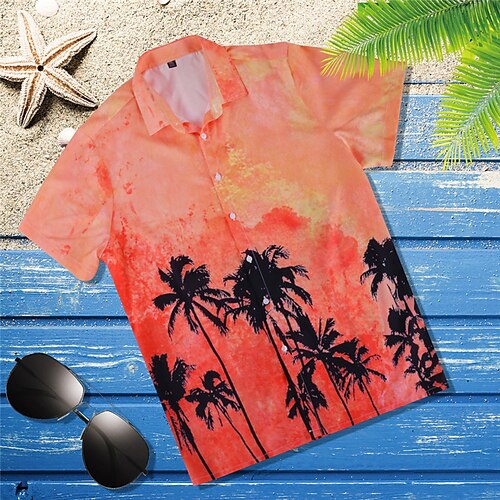 Men's Shirt Summer Hawaiian Shirt Coconut Tree Graphic Prints Turndown Orange Casual Holiday Short Sleeve Button-Down Print Clothing Apparel Tropical Fashion Hawaiian Soft
Men's Shirt Summer Hawaiian Shirt Coconut Tree Graphic Prints Turndown Orange Casual Holiday Short Sleeve Button-Down Print Clothing Apparel Tropical Fashion Hawaiian Soft