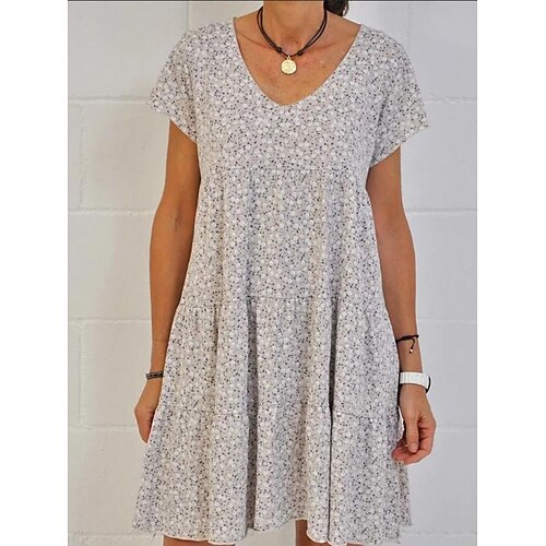 Per donna Vestito casual Abito a T shirt vestito a flori Floreale Stampa A V Mini abito Streetwear Esterno Giornaliero Manica corta Morbido Bianco Rosso Blu Primavera Estate S M L XL XXL
Per donna Vestito casual Abito a T shirt vestito a flori Floreale Stampa A V Mini abito Streetwear Esterno Giornaliero Manica corta Morbido Bianco Rosso Blu Primavera Estate S M L XL XXL