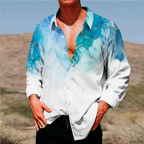 Men's Shirt Abstract Graphic Prints Marble Turndown Blue Fuchsia Outdoor Street Long Sleeve Button-Down Print Clothing Apparel Sports Fashion Streetwear Designer
Men's Shirt Abstract Graphic Prints Marble Turndown Blue Fuchsia Outdoor Street Long Sleeve Button-Down Print Clothing Apparel Sports Fashion Streetwear Designer