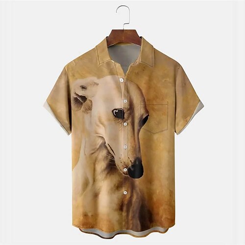 Men's Shirt Summer Hawaiian Shirt Animal Dog Graphic Prints Parrot Turndown Yellow Blue Brown Outdoor Street Short Sleeves Button-Down Print Clothing Apparel Tropical Fashion Hawaiian Designer
Men's Shirt Summer Hawaiian Shirt Animal Dog Graphic Prints Parrot Turndown Yellow Blue Brown Outdoor Street Short Sleeves Button-Down Print Clothing Apparel Tropical Fashion Hawaiian Designer