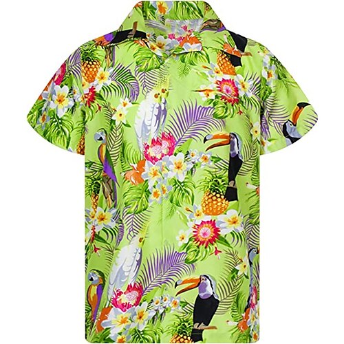Men's Shirt Summer Hawaiian Shirt Floral Graphic Prints Parrot Turndown Light Pink Black Light Green Dark Blue Light Blue Casual Holiday Short Sleeve Button-Down Print Clothing Apparel Tropical
Men's Shirt Summer Hawaiian Shirt Floral Graphic Prints Parrot Turndown Light Pink Black Light Green Dark Blue Light Blue Casual Holiday Short Sleeve Button-Down Print Clothing Apparel Tropical