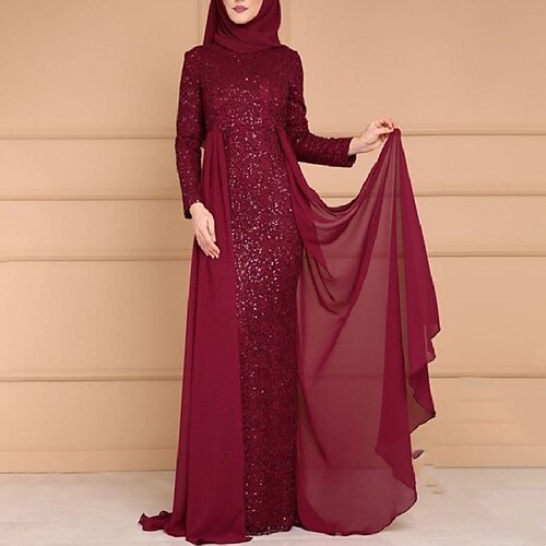 A tubino Abito da cerimonia per signora Brillante e glitterato Con decorazione gioiello Strascico a terra Chiffon Con strass Manica lunga con Drappeggio Tinta unita 2023
A tubino Abito da cerimonia per signora Brillante e glitterato Con decorazione gioiello Strascico a terra Chiffon Con strass Manica lunga con Drappeggio Tinta unita 2023