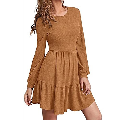 abito maglione casual da donna abito maglione guaina abito maglione semi formale semplice girocollo con volant mini abito maglione basic all'aperto quotidiano manica lunga vestibilità regolare nero
abito maglione casual da donna abito maglione guaina abito maglione semi formale semplice girocollo con volant mini abito maglione basic all'aperto quotidiano manica lunga vestibilità regolare nero