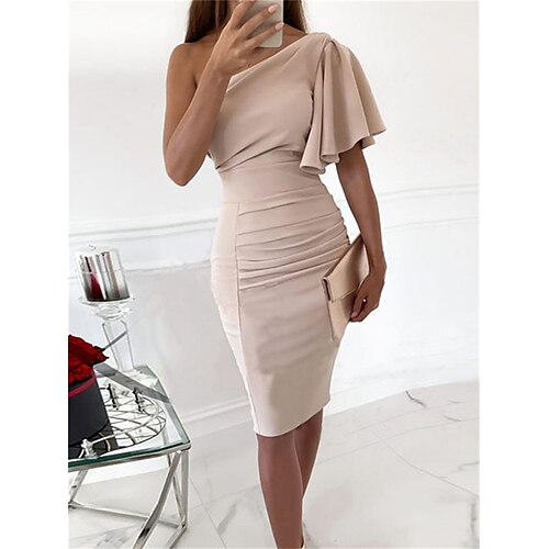 kvinders semi-formelle kjole festkjole bodycon speciel lejlighed aftenfest minikjole fest elegant kjole en skulder kortærmet rynket rygløs 2023 slim vingrøn ren farve s m l xl 2xl
kvinders semi-formelle kjole festkjole bodycon speciel lejlighed aftenfest minikjole fest elegant kjole en skulder kortærmet rynket rygløs 2023 slim vingrøn ren farve s m l xl 2xl