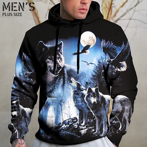 Herre Plusstørrelser Pullover hættetrøje sweatshirt Stor og høj Dyr Hætte Langærmet Forår & Vinter Basale Mode Gade Bekvem Dagligdagstøj Ferierejse Toppe
Herre Plusstørrelser Pullover hættetrøje sweatshirt Stor og høj Dyr Hætte Langærmet Forår & Vinter Basale Mode Gade Bekvem Dagligdagstøj Ferierejse Toppe