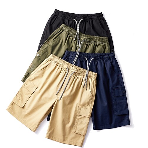 Men's Cargo Shorts Shorts Hiking Shorts Multi Pocket Straight Leg Solid Colored Comfort Wearable Knee Length Outdoor Daily Sports Stylish Black Green
Men's Cargo Shorts Shorts Hiking Shorts Multi Pocket Straight Leg Solid Colored Comfort Wearable Knee Length Outdoor Daily Sports Stylish Black Green